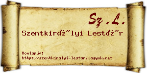 Szentkirályi Lestár névjegykártya